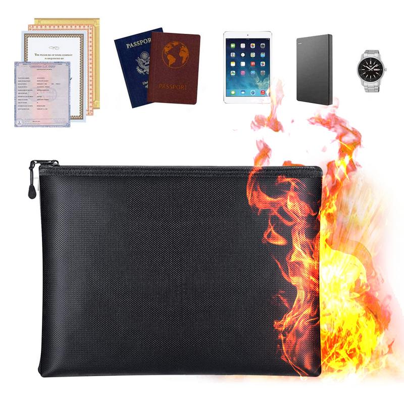 Fire Safe Document - Fireproof Document Bag Waterproof Money Bags
