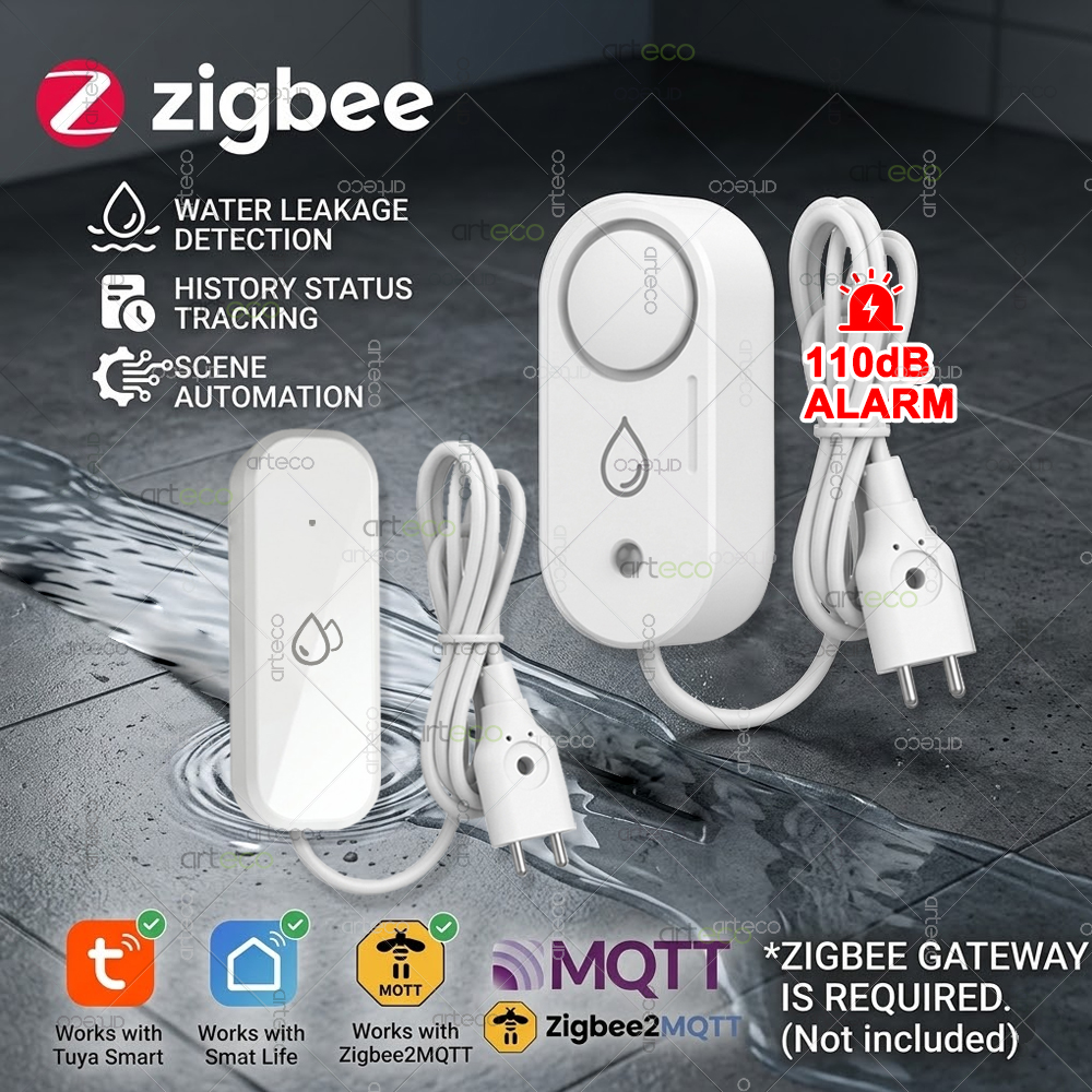 Water Alarm Sensor - Zigbee Water Leak Sensor Flood Leakage