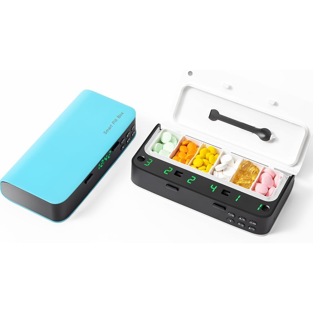 Medicine Cabinet Lock - Pill Dispenser with Alarm Daily Medicine