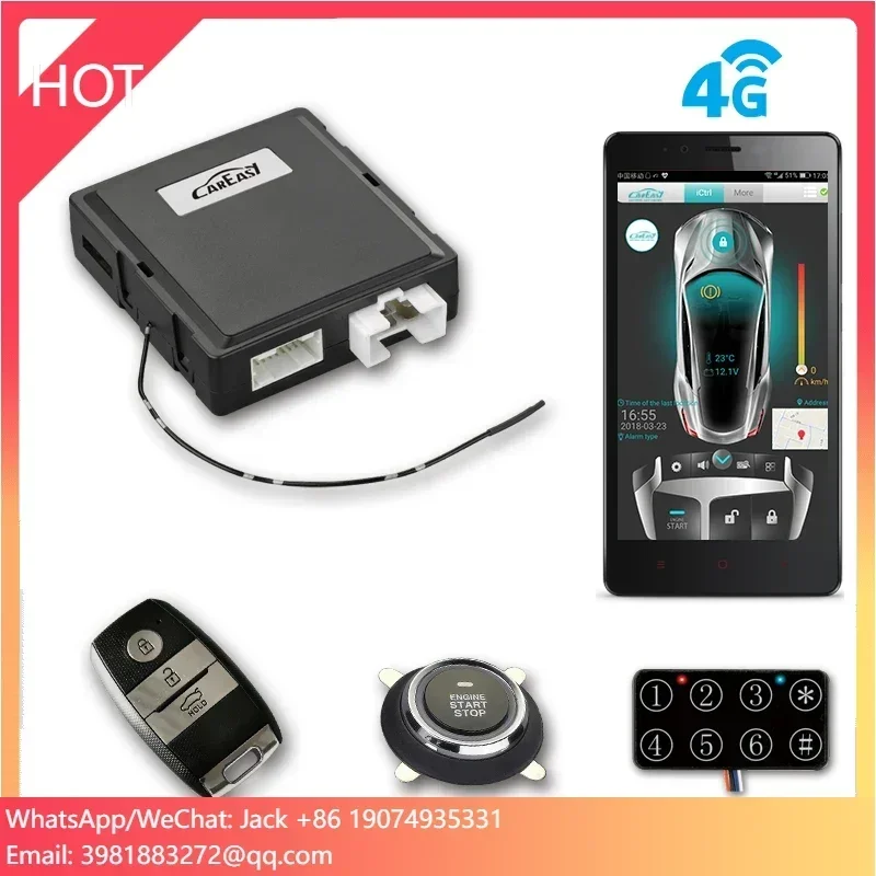 Door Stop Alarm - 4G GPS/GSM Car Alarm PKE Keyless