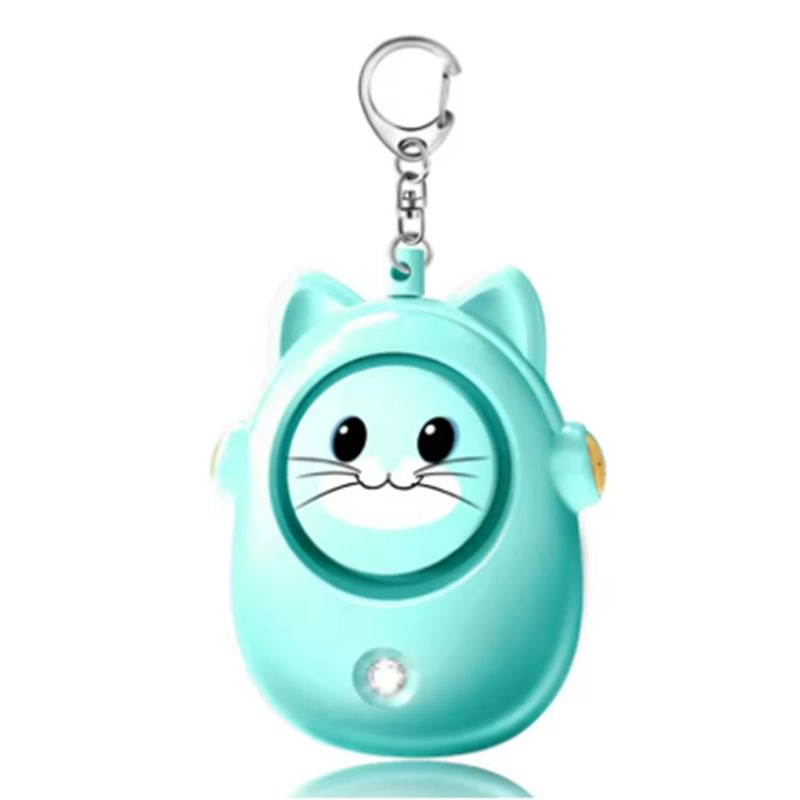 Personal Alarm Keychain - Cute Cat Personal Alarm, Women's Anti-Wolf