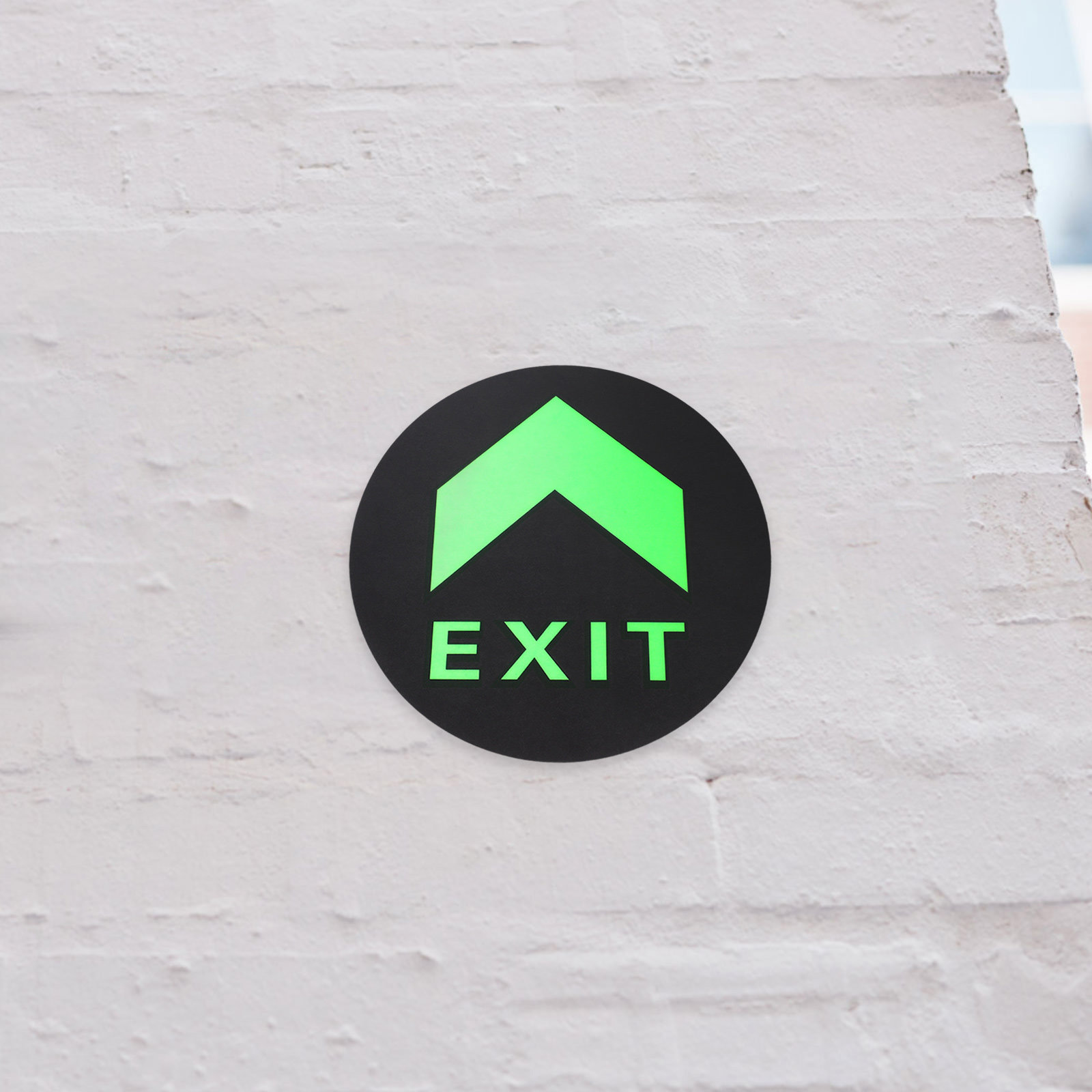 Emergency Exit Sign - 5Pcs Night Glow Exit Sign Stickers
