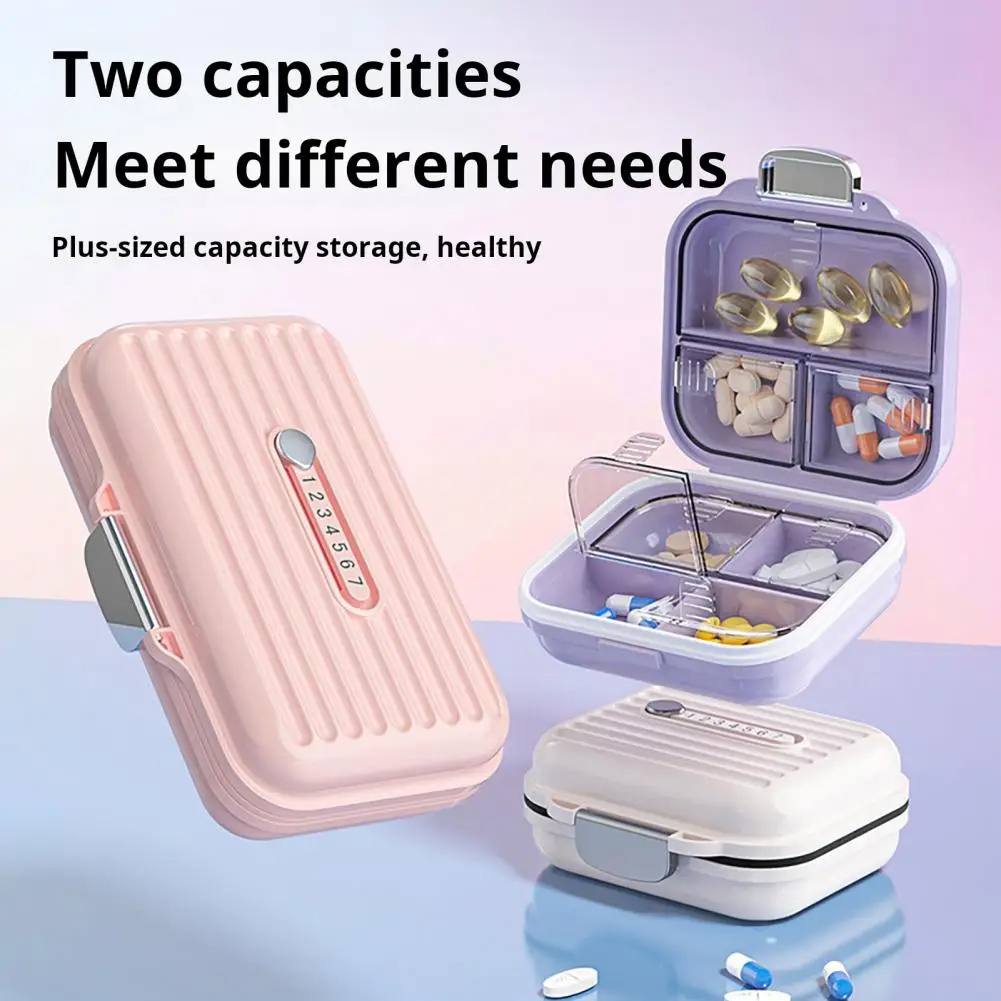 Medicine Cabinet Lock - Pill Storage Box Multi-purpose Compact Weekly