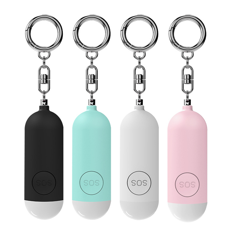Personal Alarm Keychain - Self Defense Alarm LED Light Rechargeable