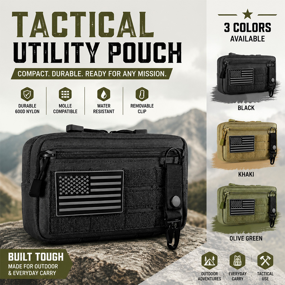 First Aid Bag Kit - Tactical Molle EDC Pouch Outdoor First
