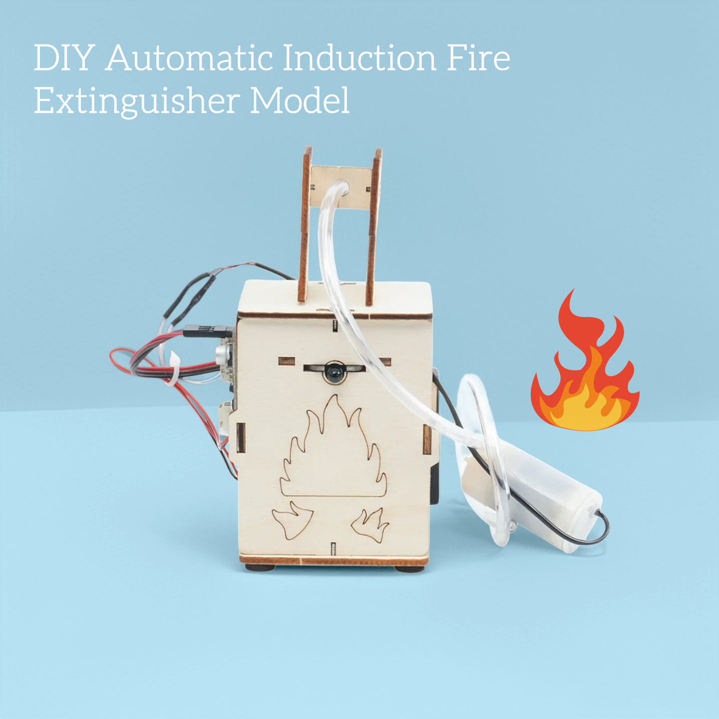 Fire Extinguisher Small - DIY Automatic Induction Fire Extinguisher Model