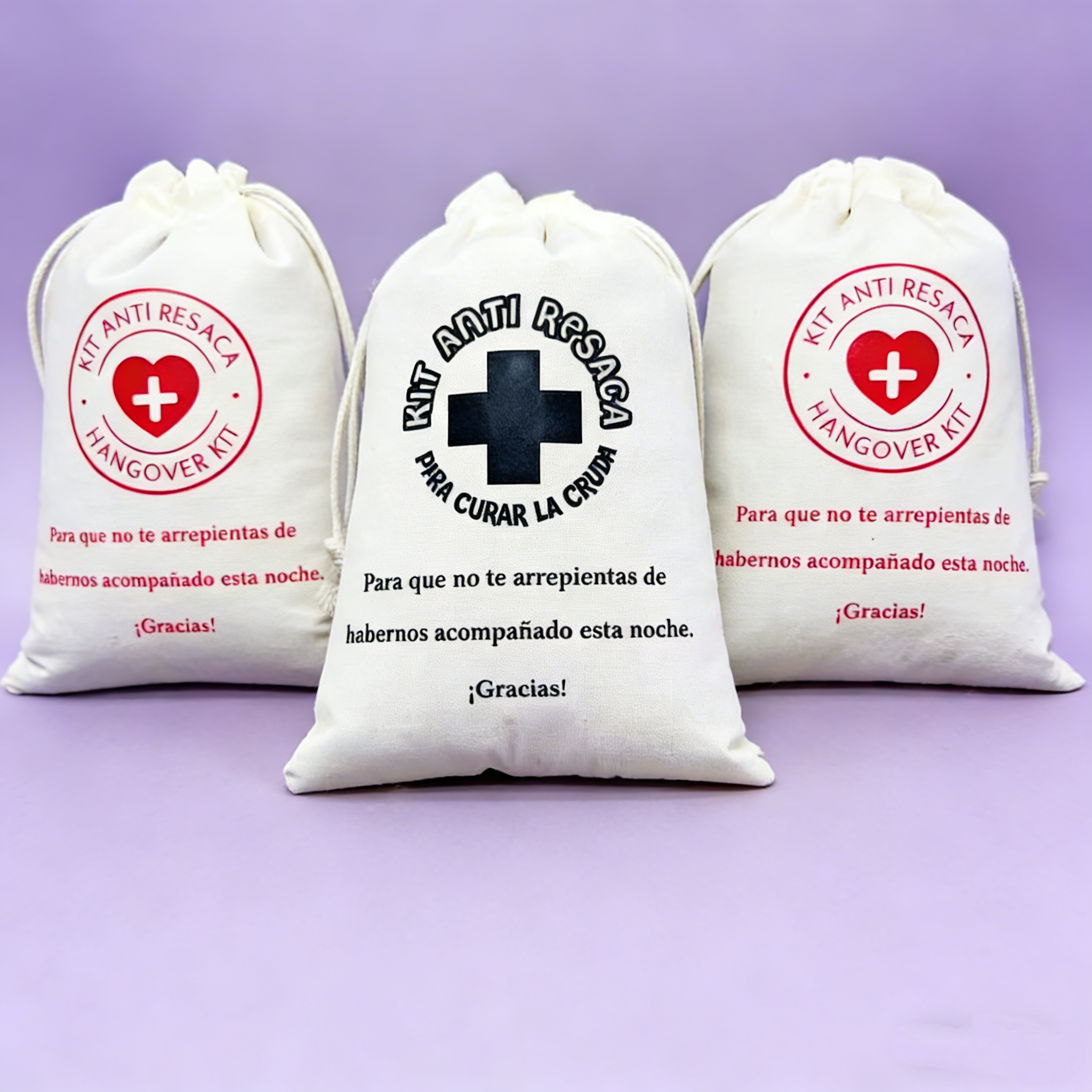 First Aid Bag Kit - 24pcs Spanish Hangover First Aid Kit