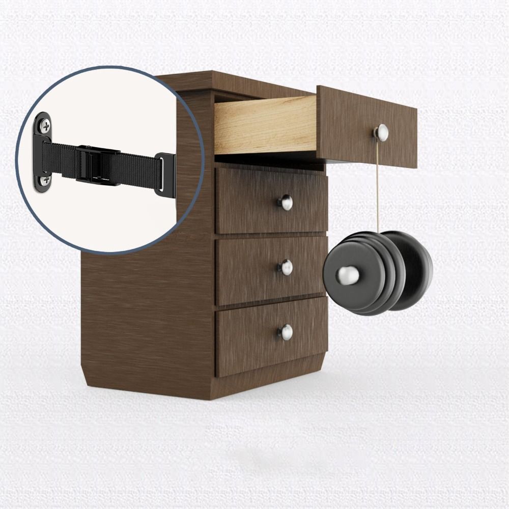Earthquake Anchor Strap - Easy Install Earthquake Proof Furniture Anchors
