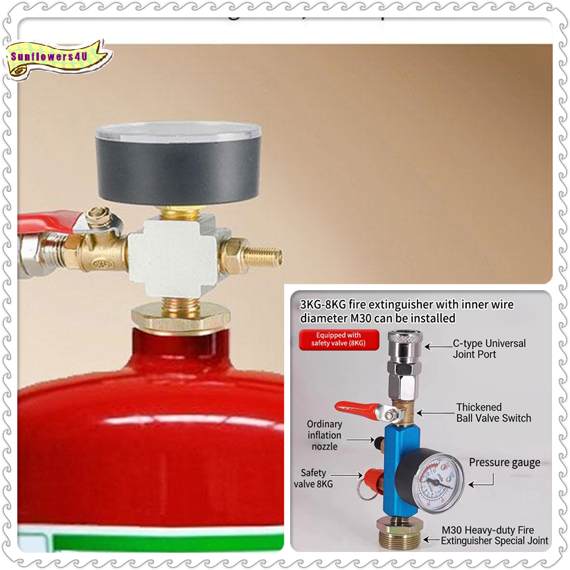 Fire Extinguisher Small - Air Pump Pressure Adapter Conversion Kit