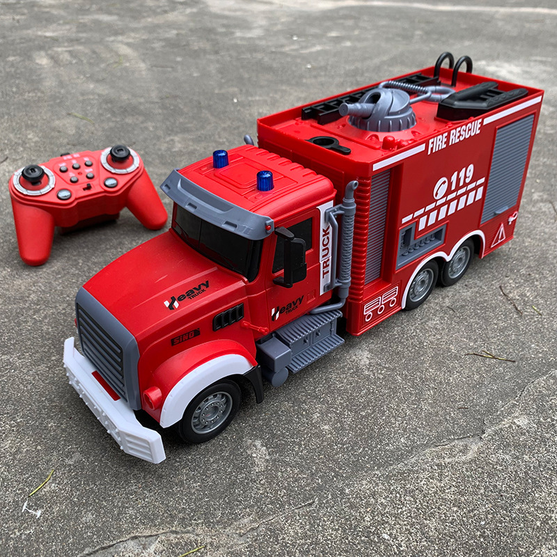 Fire Escape Ladder - 2.4G RC Fire Engine Car with