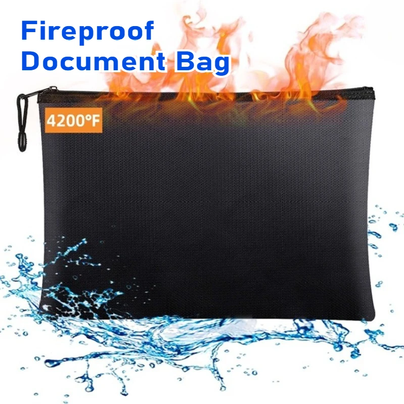 Fire Safe Document - L/M/S Size Fireproof Storage Bag Waterproof