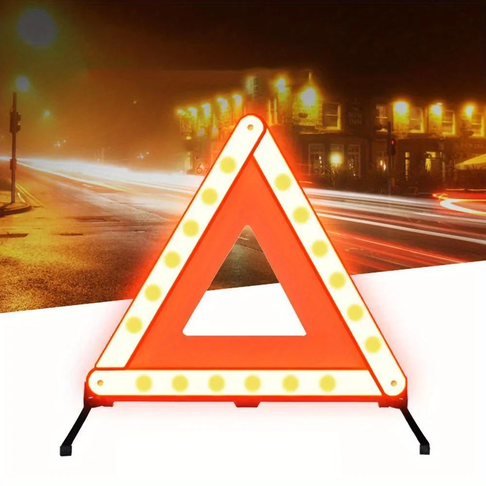 Emergency Exit Sign - Car Triangle Reflective Tripod Emergency Breakdown