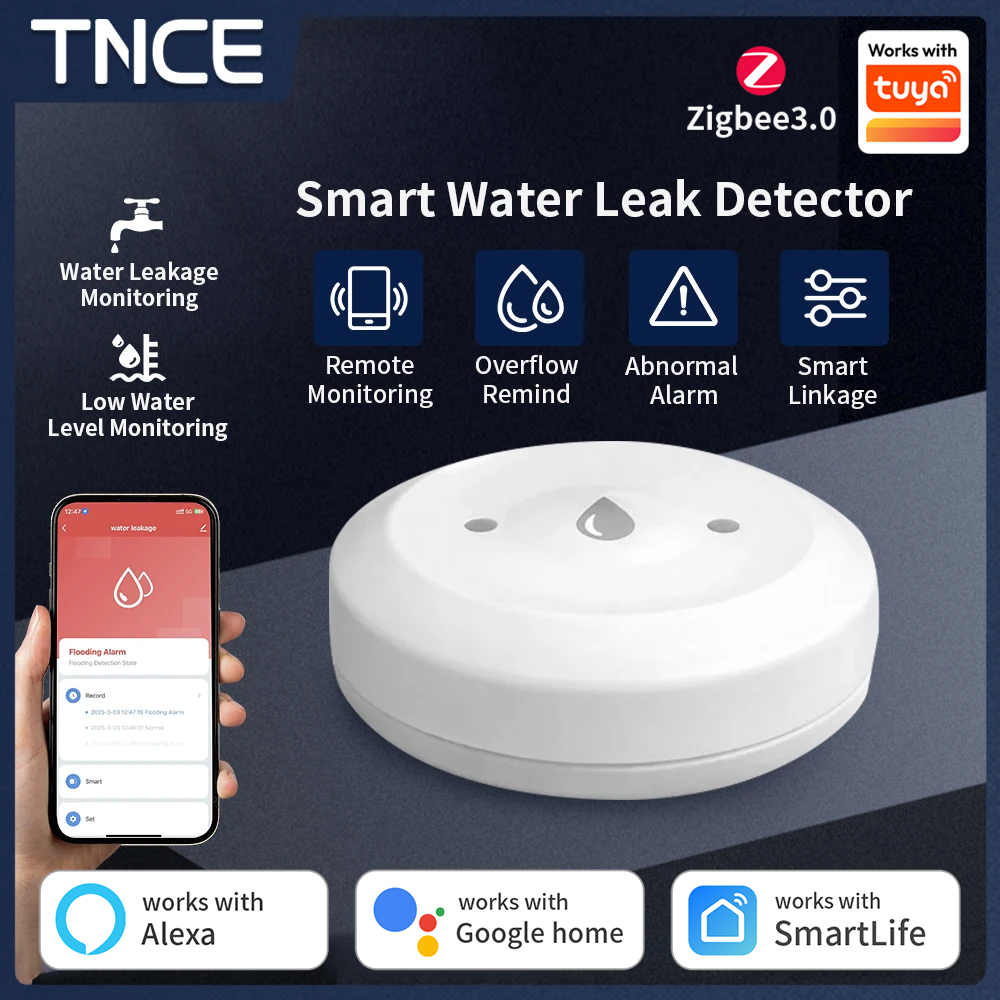 Water Alarm Sensor - TNCE ZigBee3.0 Tuya Smart Water Detect