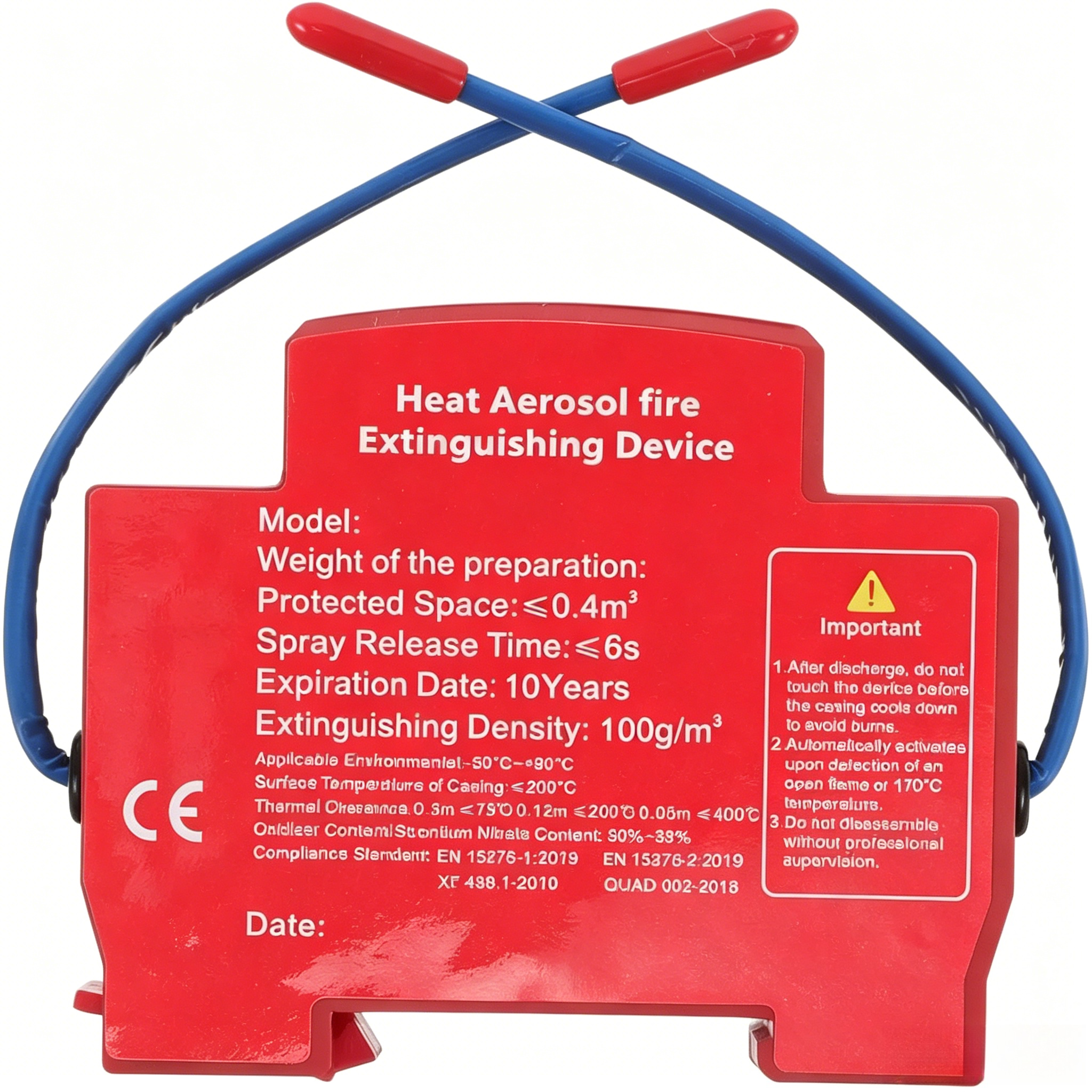 Fire Extinguisher Small - Mini Heat Aerosol Fire Suppression Unit,