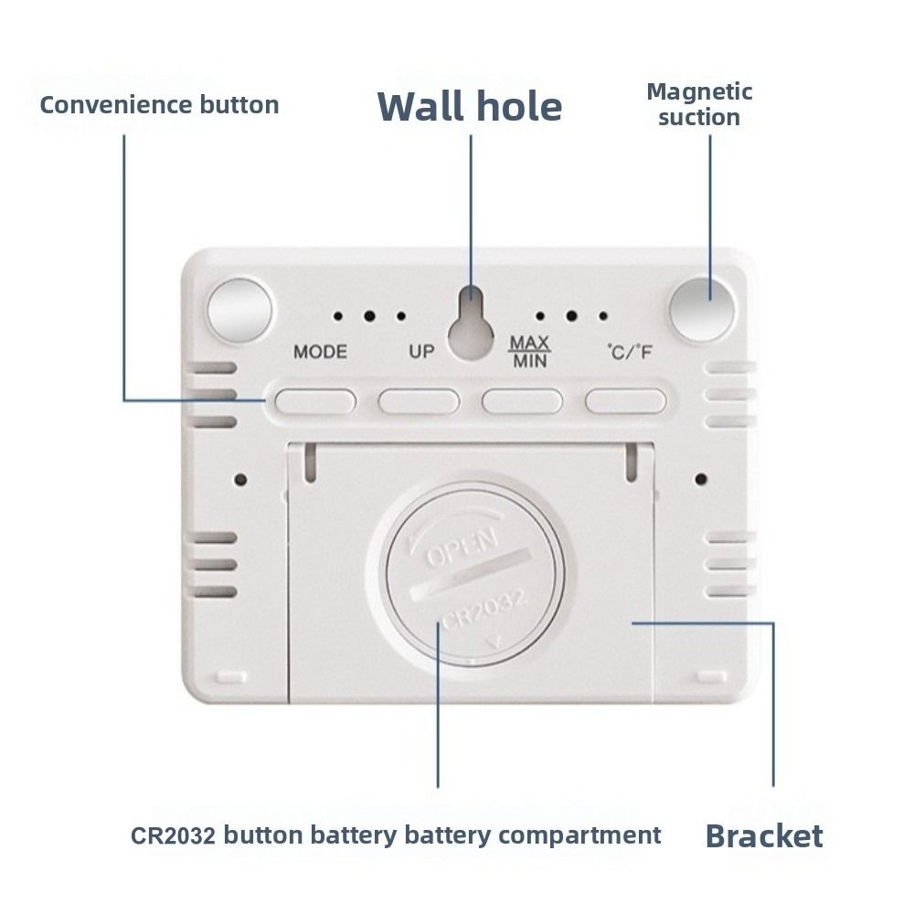 Pool Alarm Float - Magnetic Hanging Clock Large LCD Screen