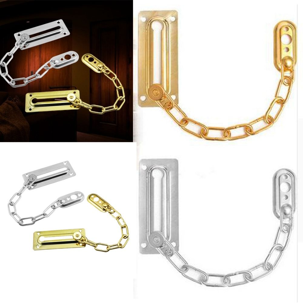 Security Chain Door - Polished Latch Door Lock Safety Chain