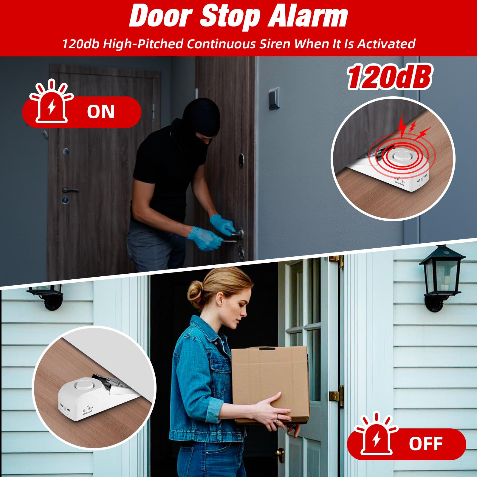 Portable Door Stop Alarm Trave - Door Stop Alarm review and price