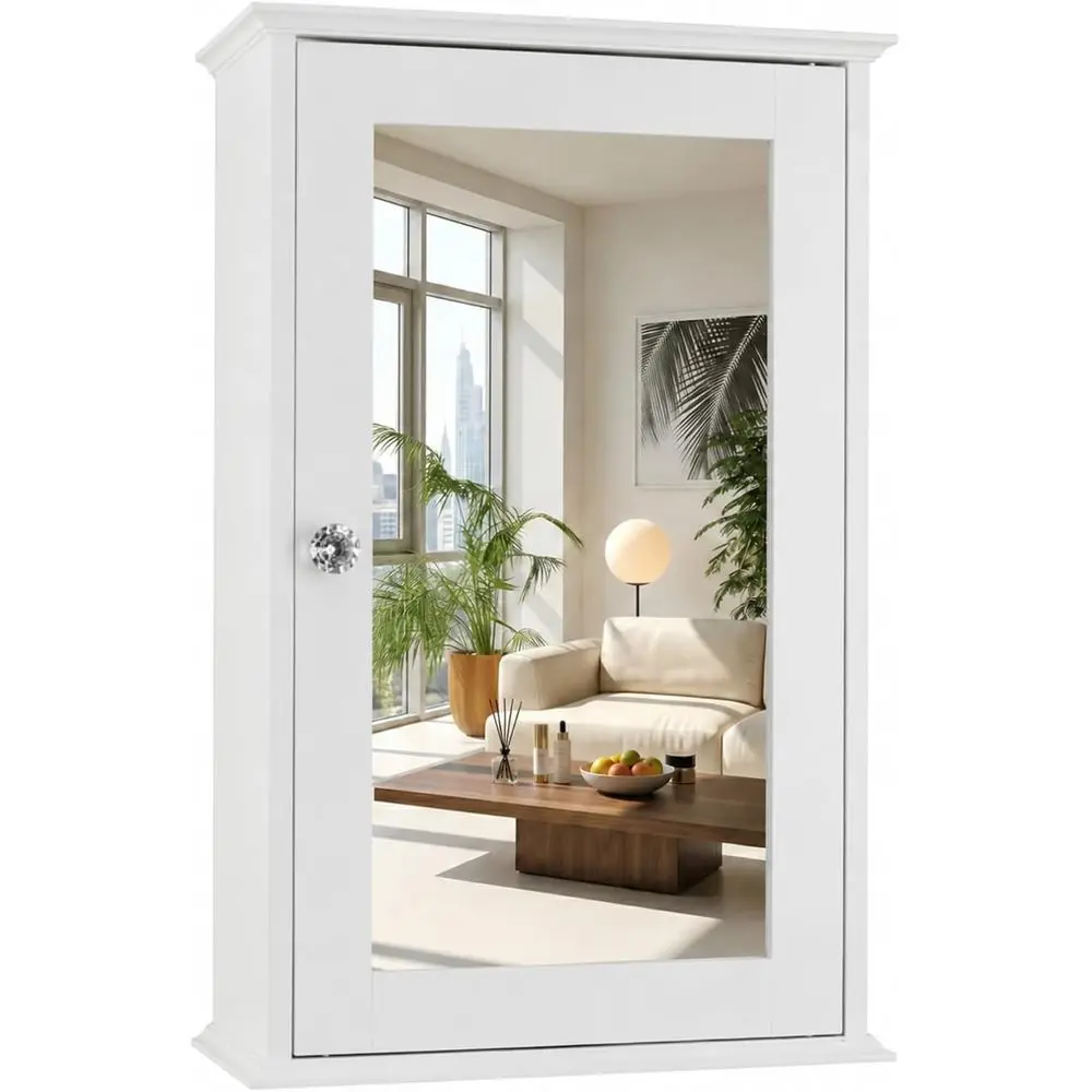 White Mirrored Medicine Cabine - Medicine Cabinet Lock review and price