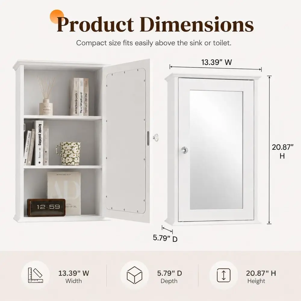 White Mirrored Medicine Cabine - Medicine Cabinet Lock review and price