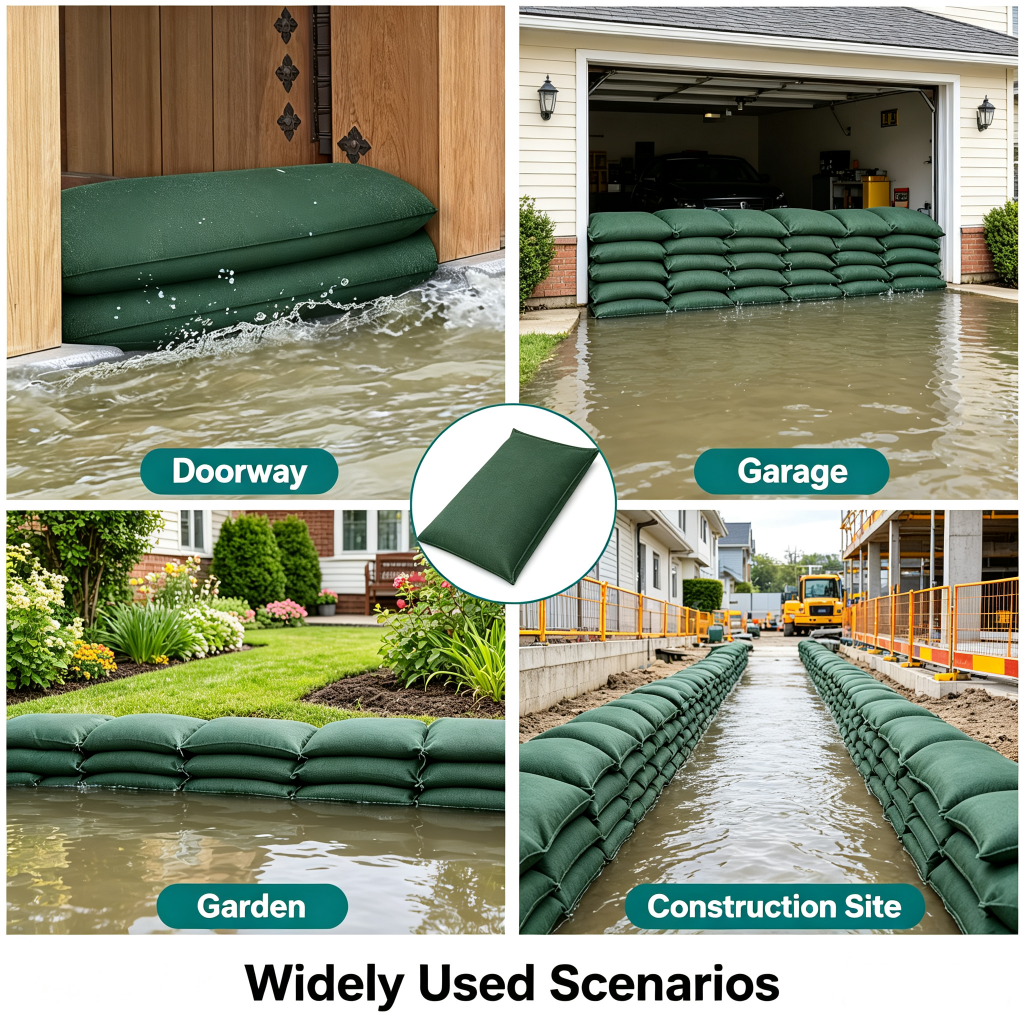 Water Activated Sandbags Flood - Flood Barrier Bag review and price