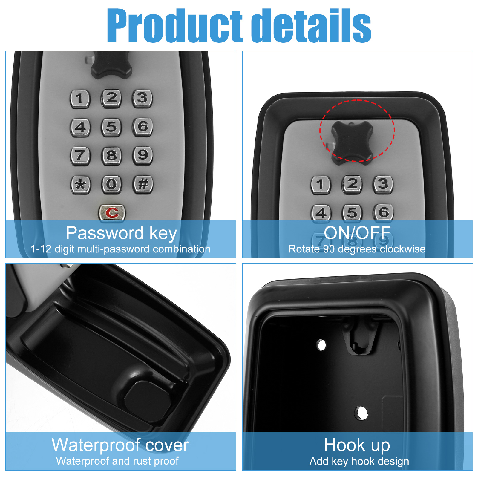Key Lock Box Wall-Mount Secret - Lockbox Key Secure review and price