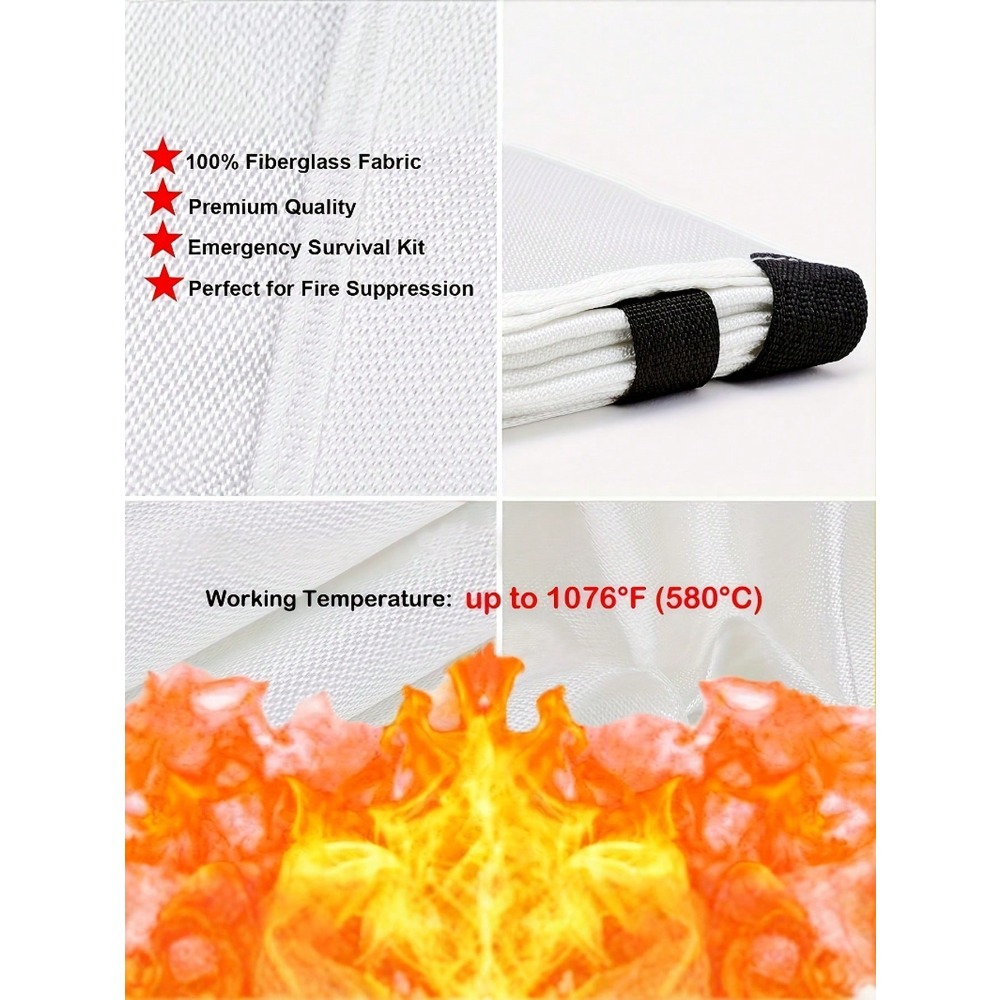 Fire Blanket 39.37 X 39.37 Inc - Fire Blanket Kitchen review and price