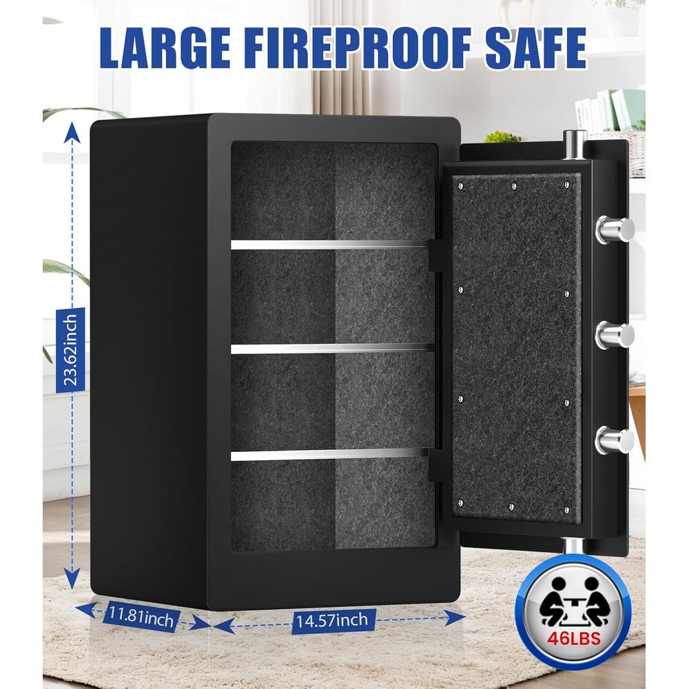 Large Biometric Safe with 35 M - Fire Safe Document review and price