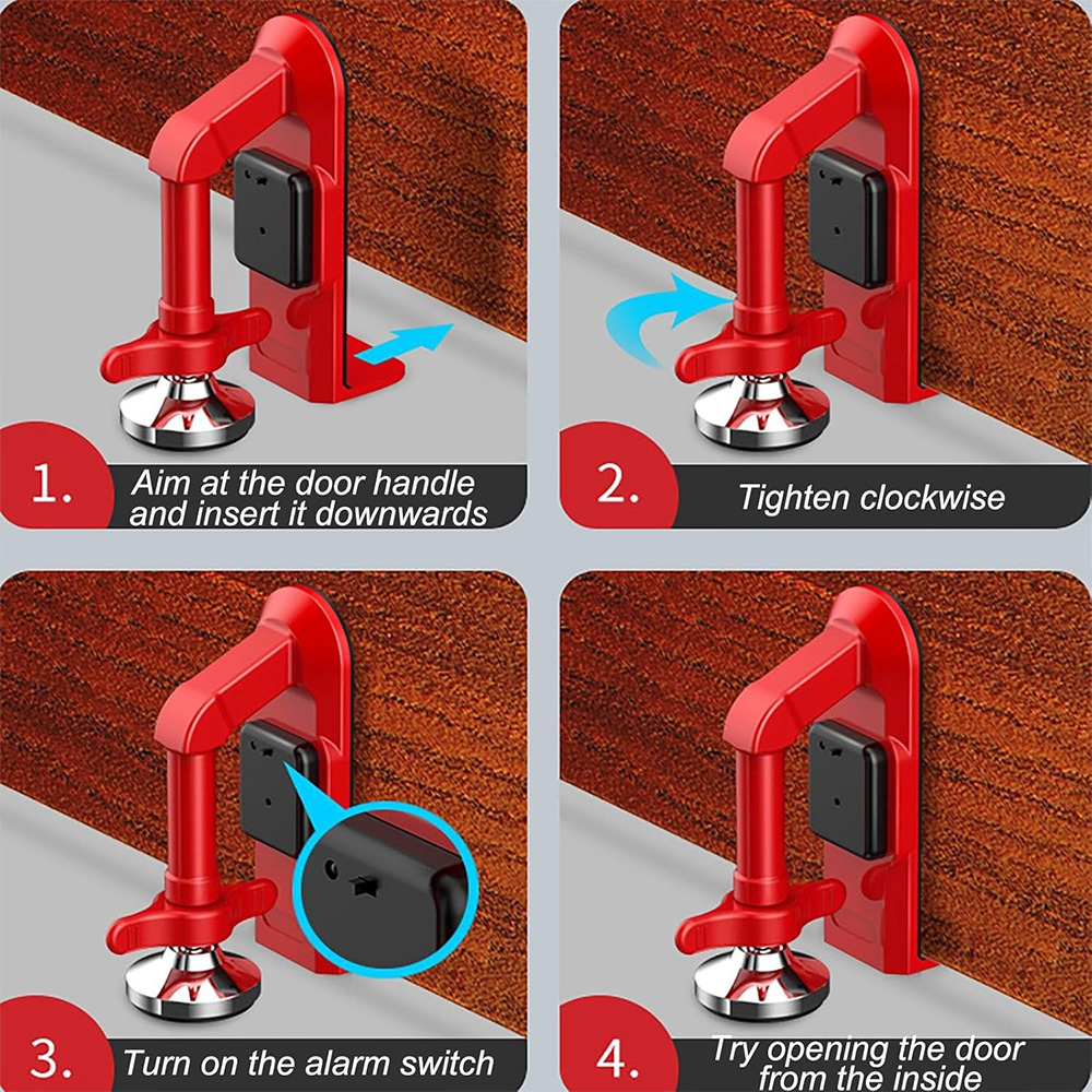 Battery Powered Alarm Door Sto - Door Stop Alarm review and price