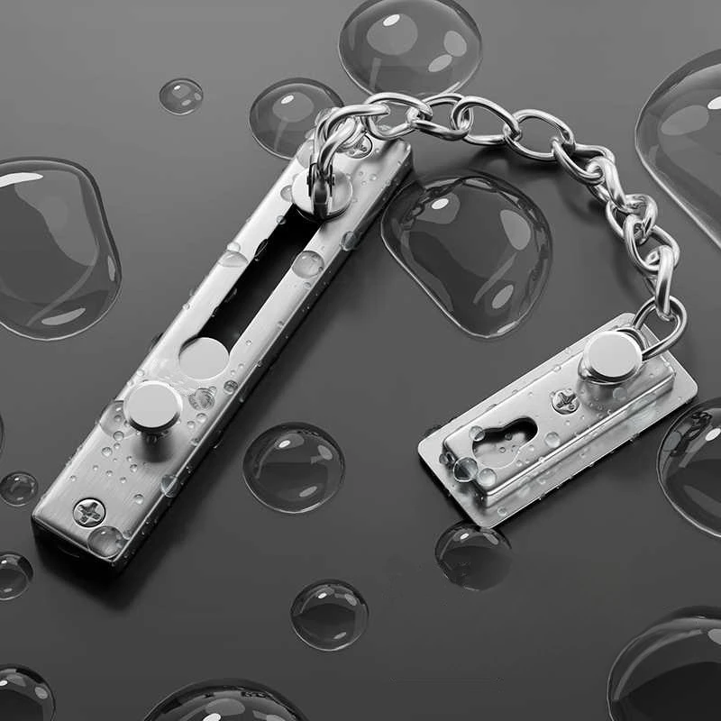 No Drill Stainless Steel Secur - Security Chain Door review and price