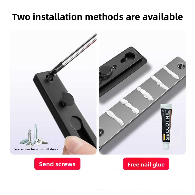 No Drill Stainless Steel Secur - Security Chain Door review and price