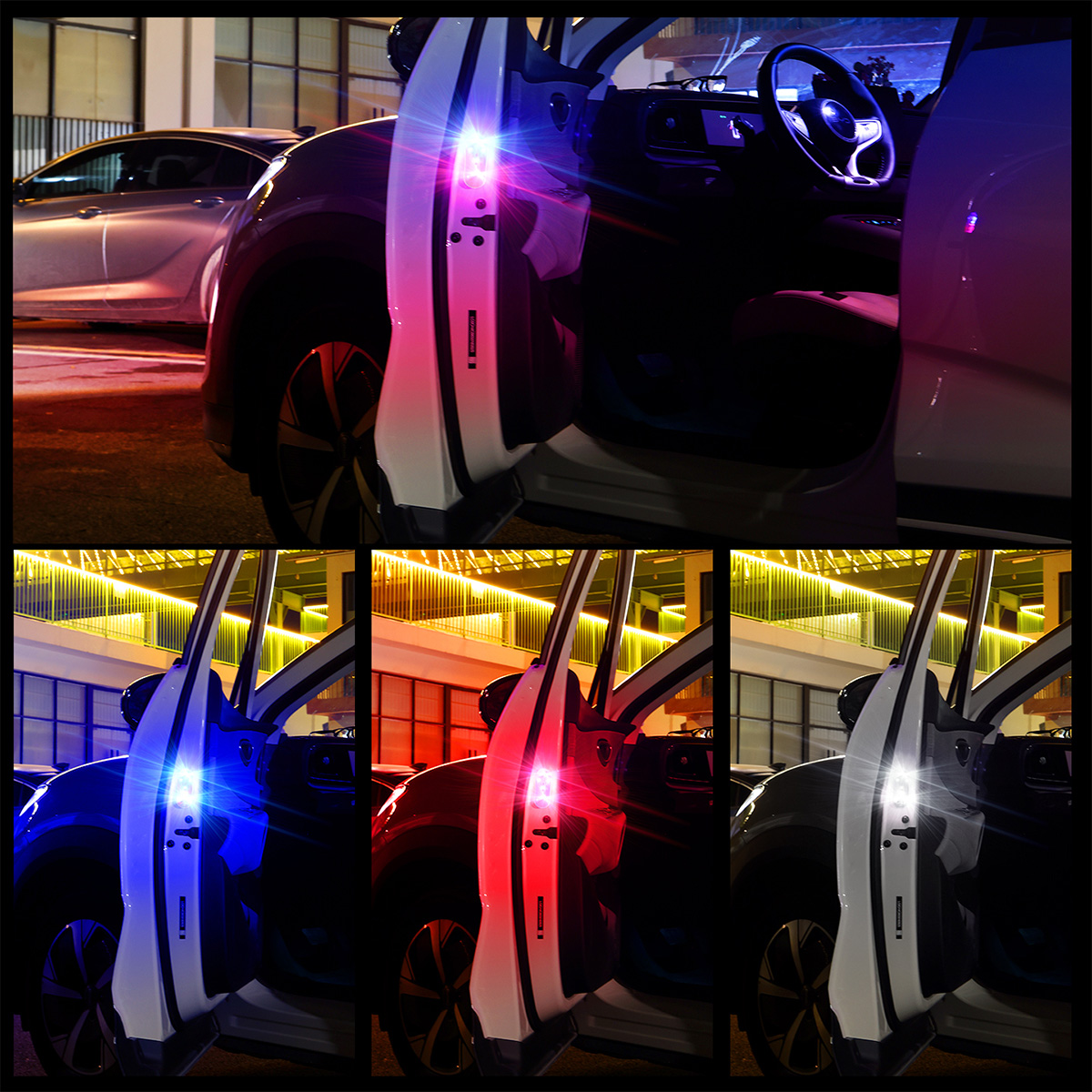 1/2pcs Car Door LED Strobe War - Emergency Exit Sign review and price