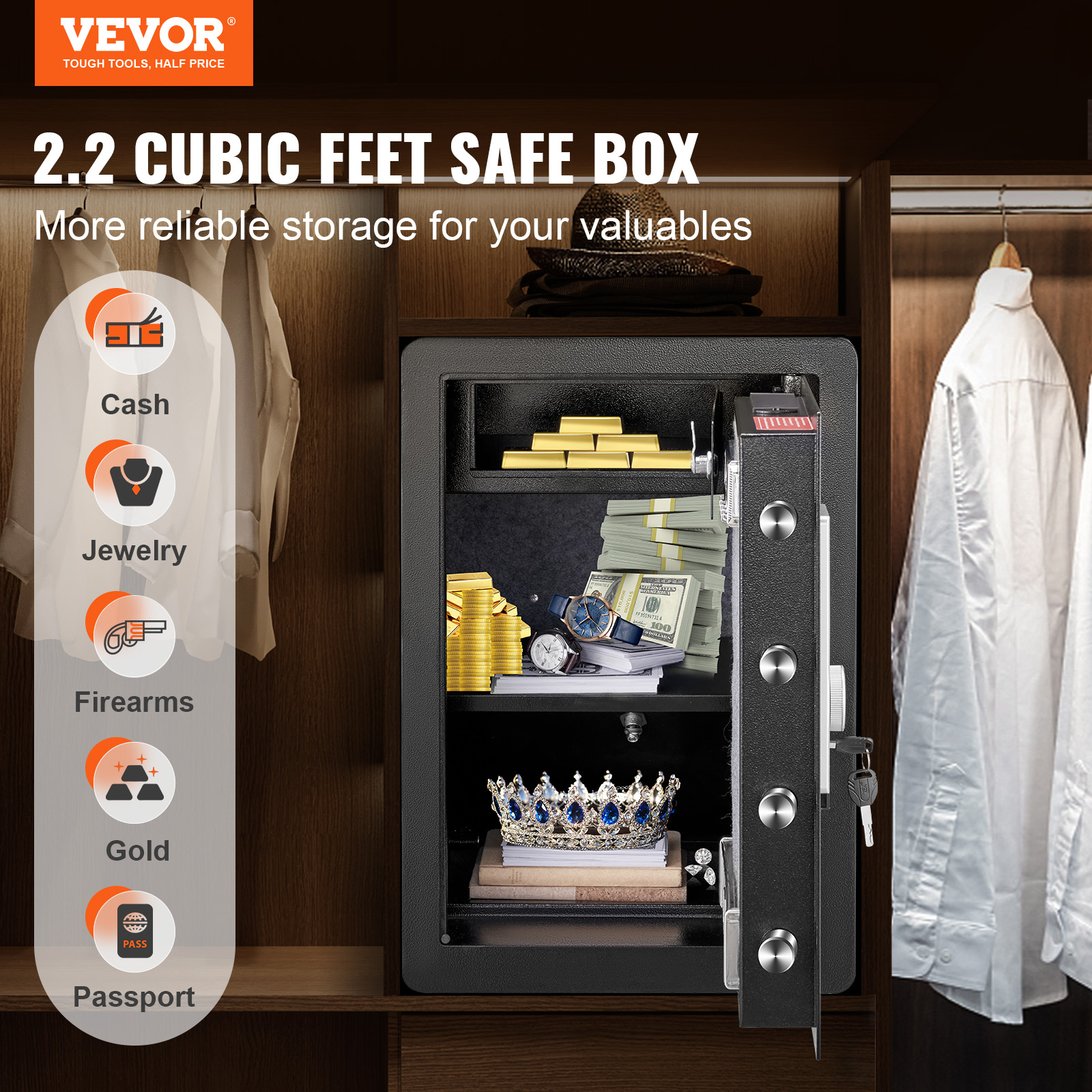 SucceBuy Electric Safe 2.2/1.8 - Fire Safe Document review and price