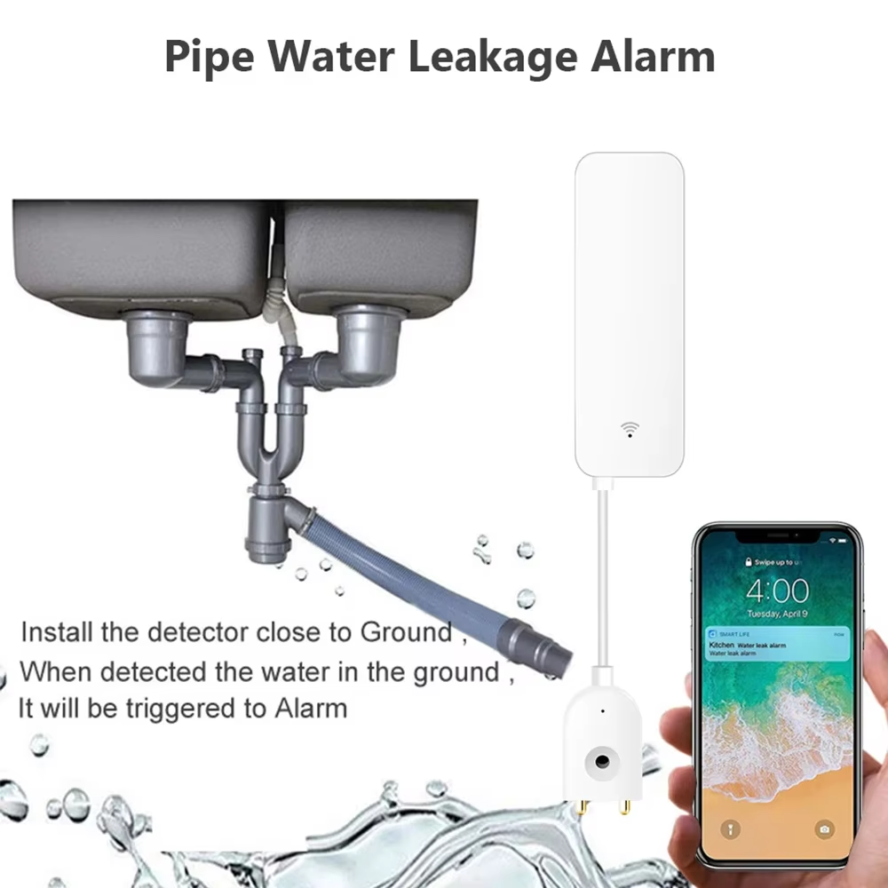 ZigBee WiFi Water Leak Sensor  - Water Alarm Sensor review and price