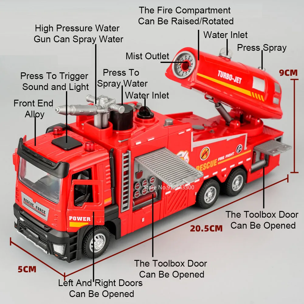 1:32 Scale Water Spray Fire Tr - Fire Escape Ladder review and price