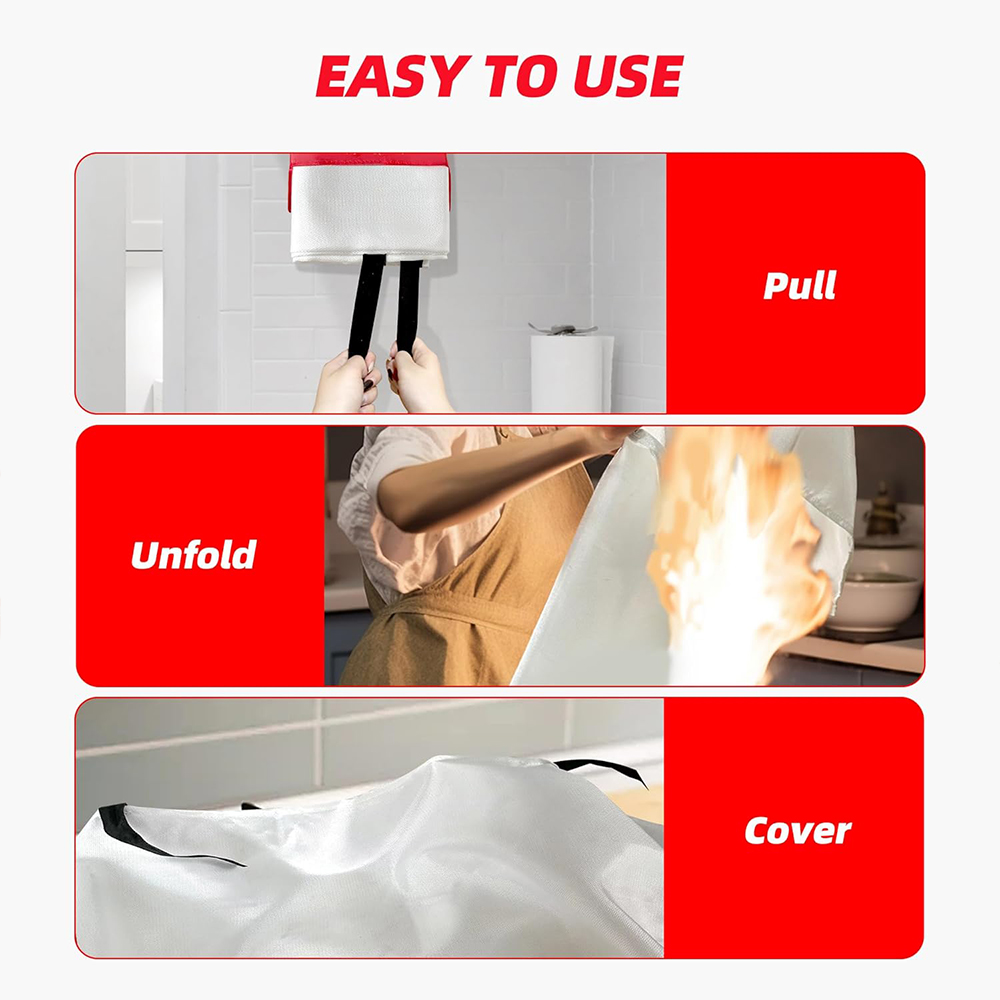 Fire Blanket 2 Pack 2*2m/1.5*1 - Fire Blanket Kitchen review and price