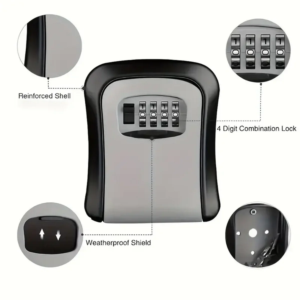 Waterproof Portable Combinatio - Lockbox Key Secure review and price