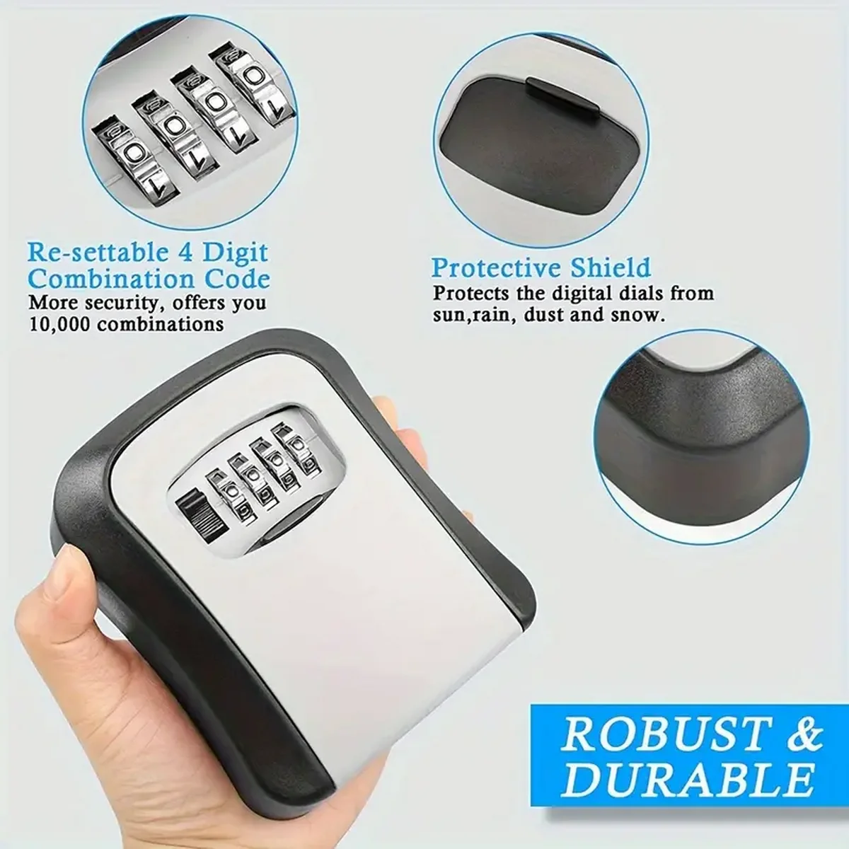 Waterproof Portable Combinatio - Lockbox Key Secure review and price