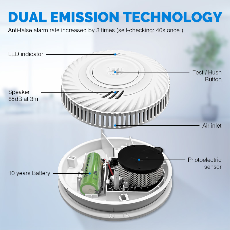 10 Years Battery Powered Hotel - Smoke Detector Interconnected review and price