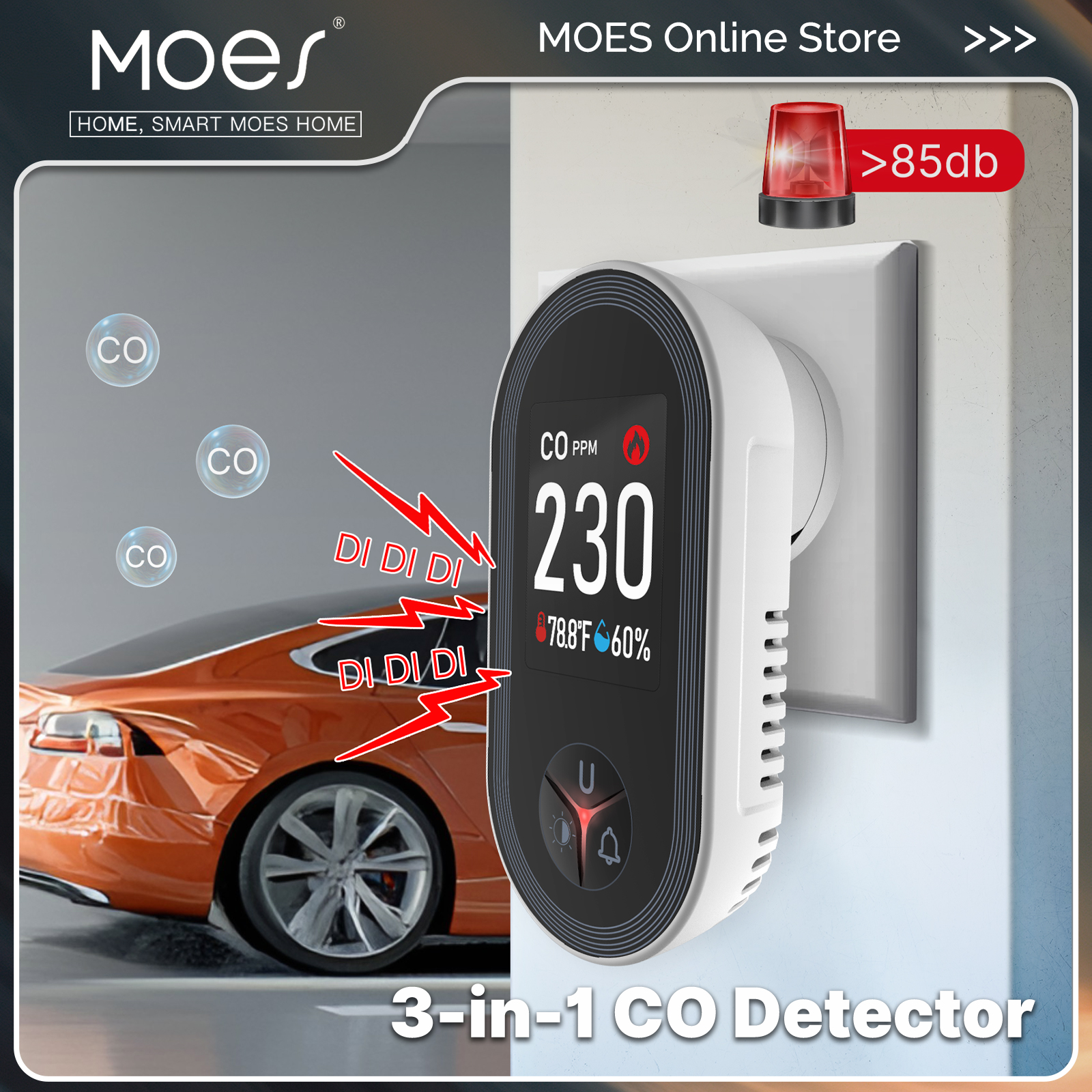 MOES 3in1 Carbon Monoxide Dete - Co Detector Plug review and price