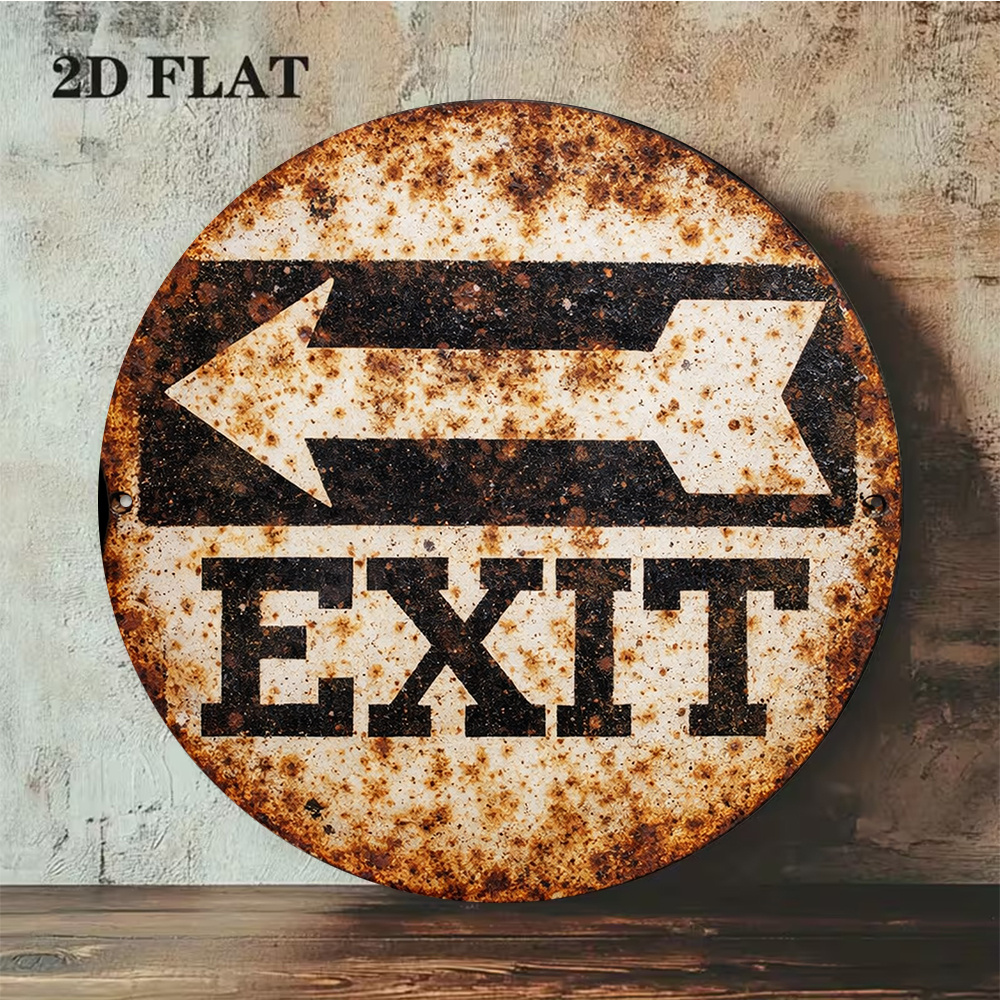2D Metal Sign 8x8in/20x20cm Re - Emergency Exit Sign review and price