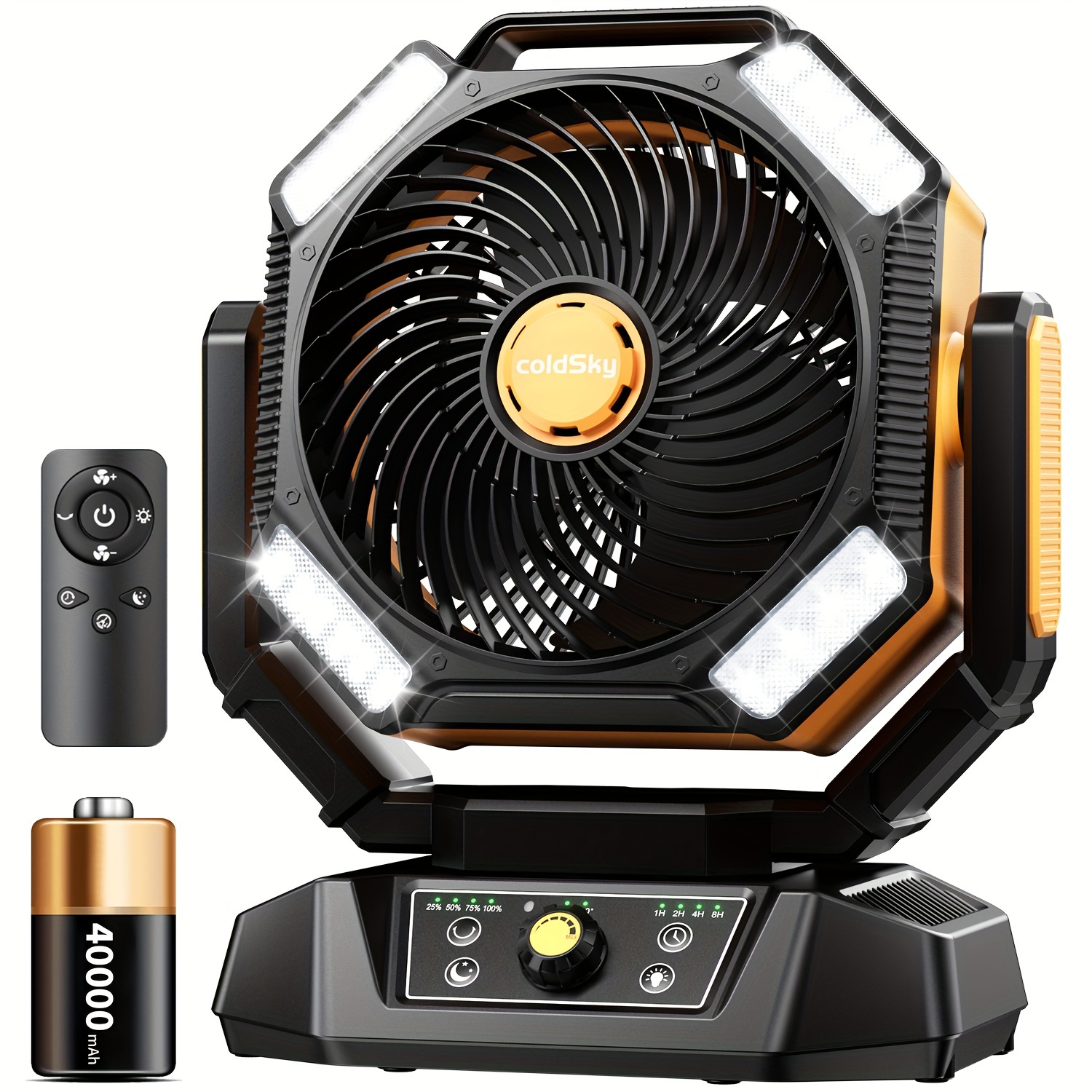 coldSky  Camping Fan, Battery  - Power Outage Light review and price