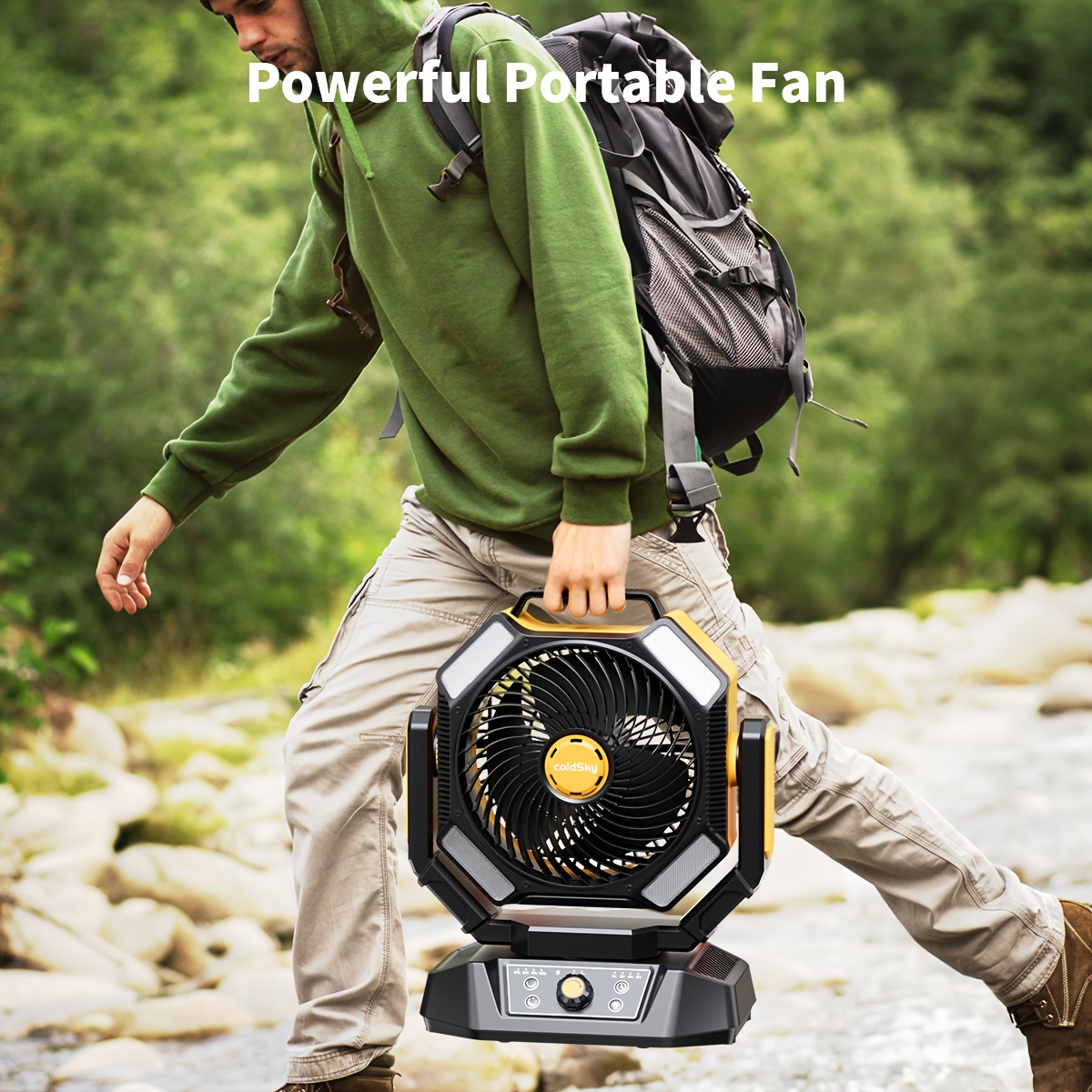 coldSky  Camping Fan, Battery  - Power Outage Light review and price