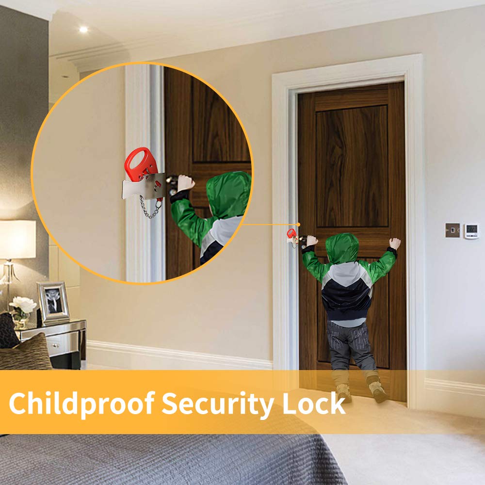 KAK Portable Door Lock Keyless - Security Chain Door review and price