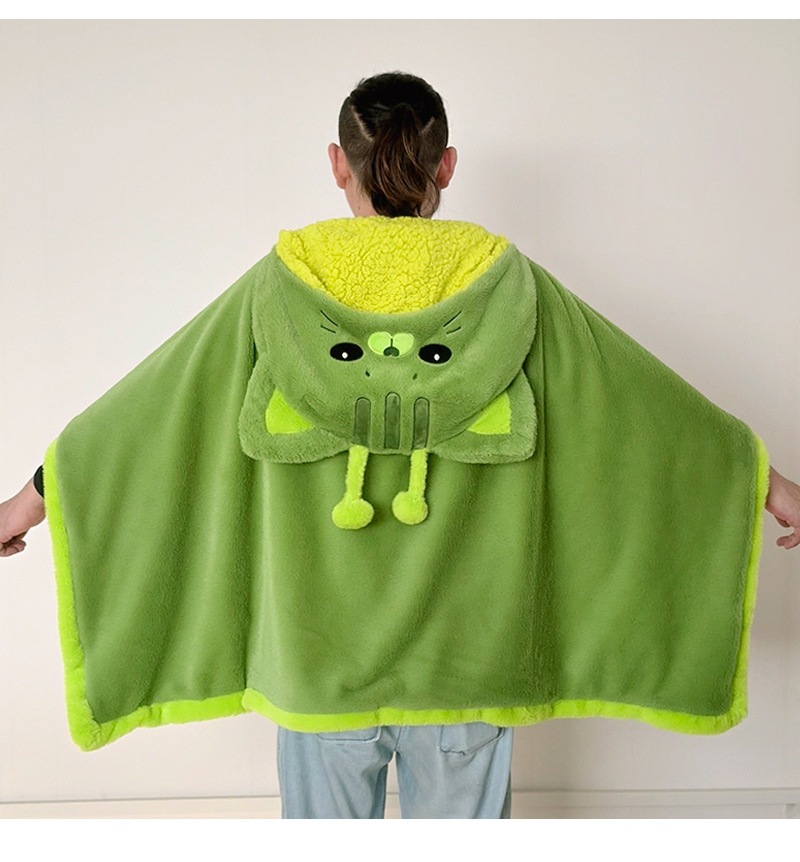 Cartoon Cute Alien Cat Hooded  - Fire Blanket Kitchen review and price