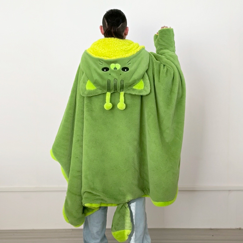 Cartoon Cute Alien Cat Hooded  - Fire Blanket Kitchen review and price