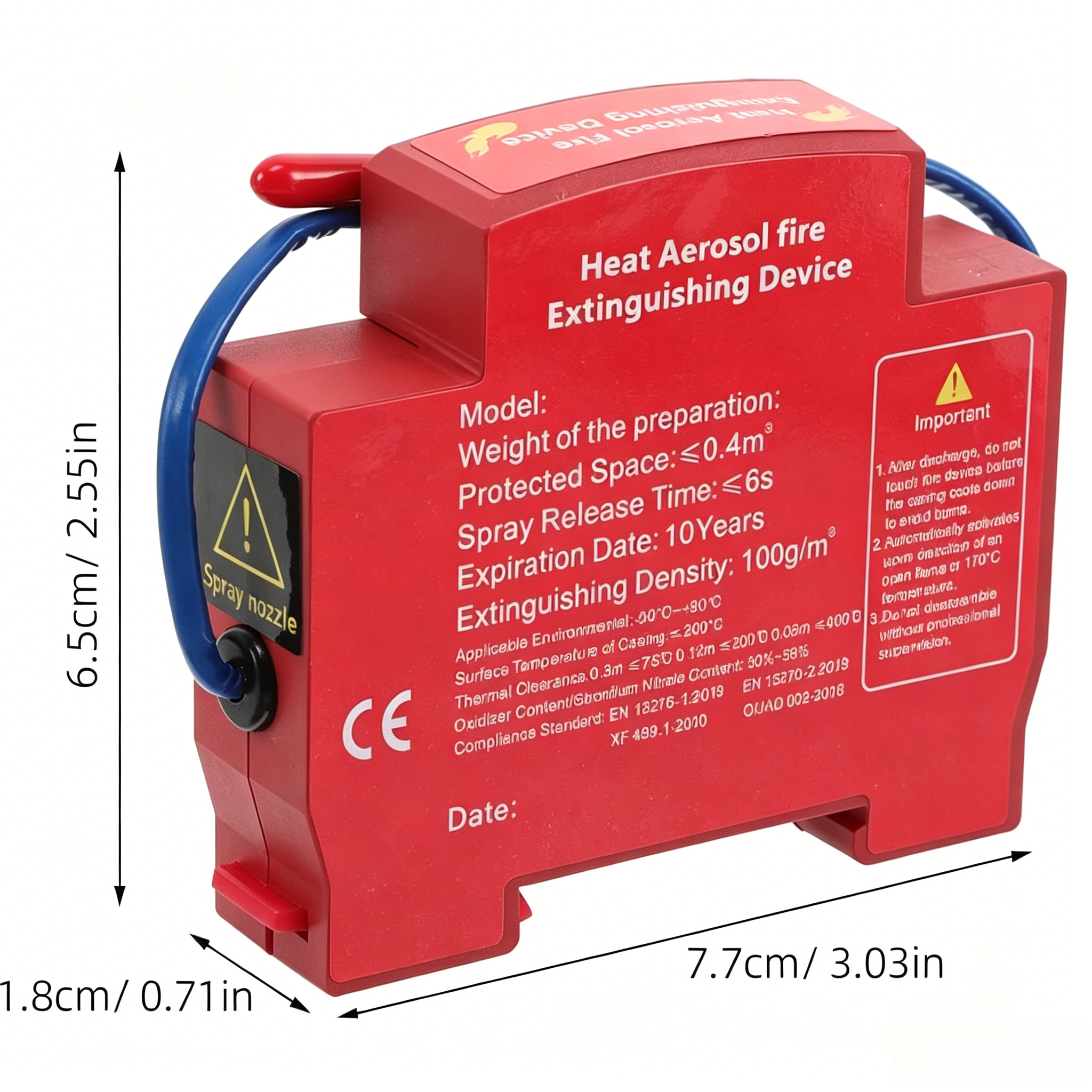 Mini Heat Aerosol Fire Suppres - Fire Extinguisher Small review and price