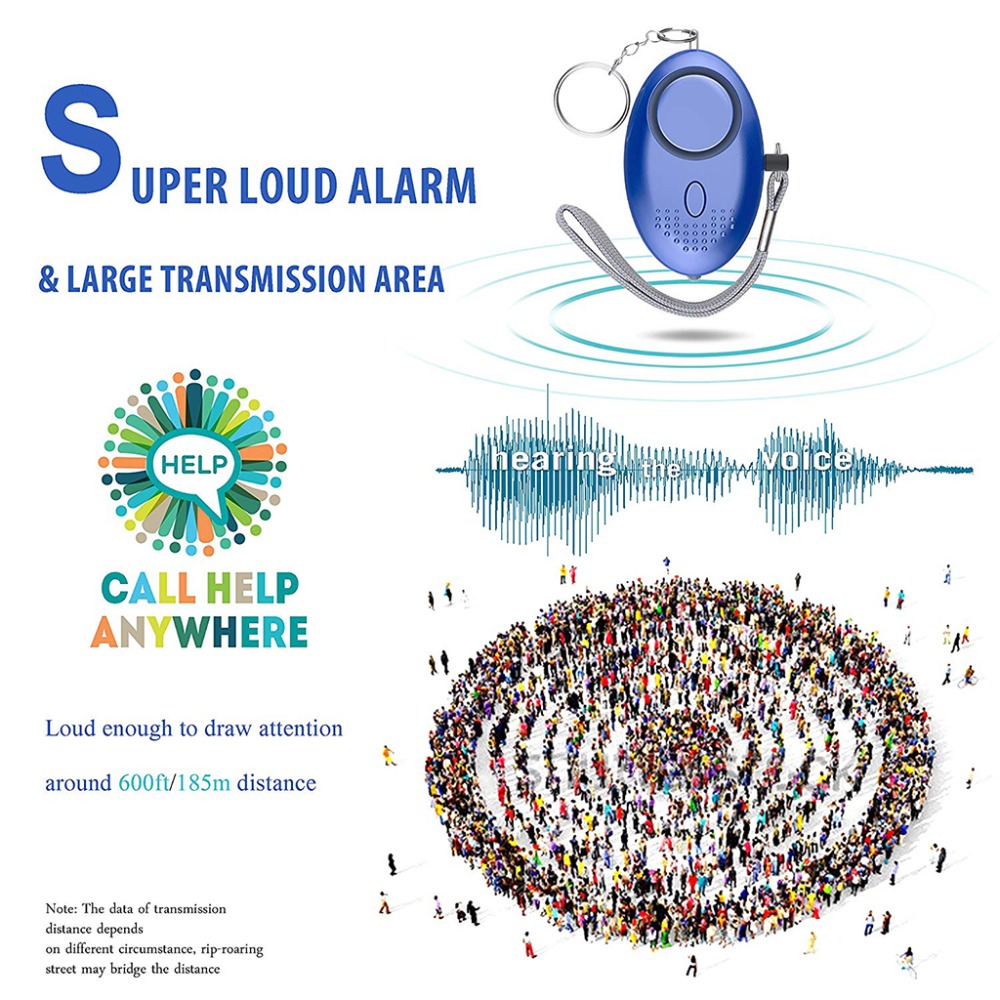 130dB Self Defense Alarm Anti- - Personal Alarm Keychain review and price