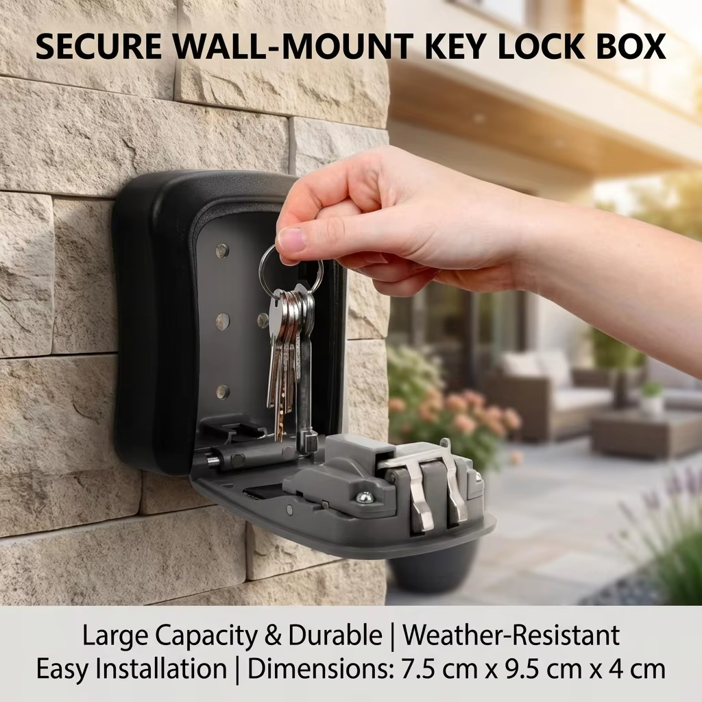 Wall Mount Key Lock Box 4 Digi - Lockbox Key Secure review and price