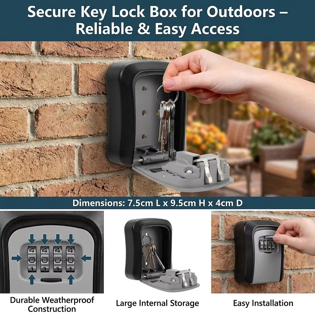 Wall Mount Key Lock Box 4 Digi - Lockbox Key Secure review and price