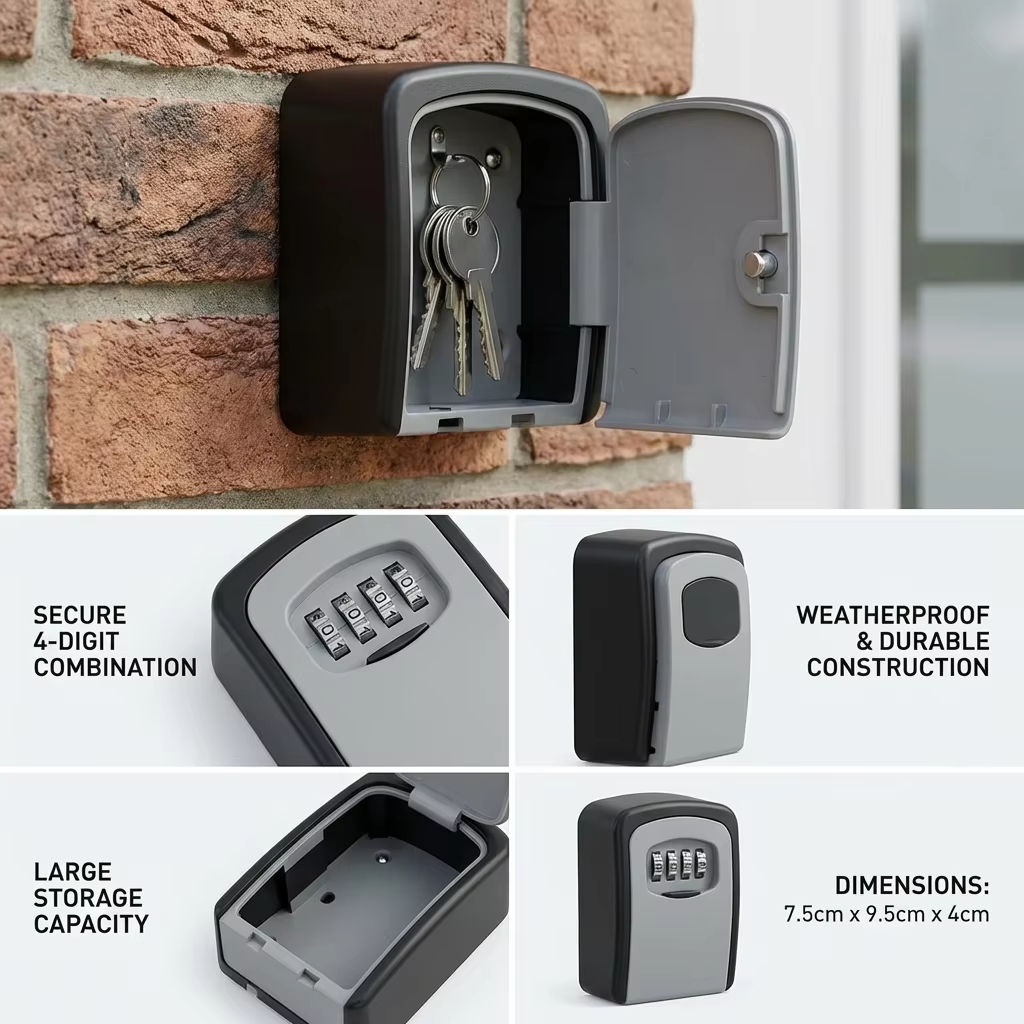 Wall Mount Key Lock Box 4 Digi - Lockbox Key Secure review and price